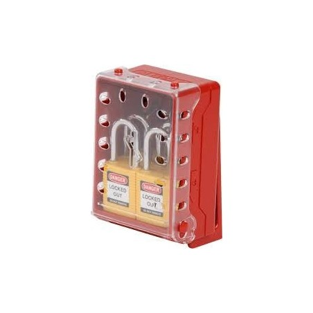 Kompaktowa kłódka Lockout-Tagout BRADY, ze aluminiowym kabłąkiem 50mm, żółta