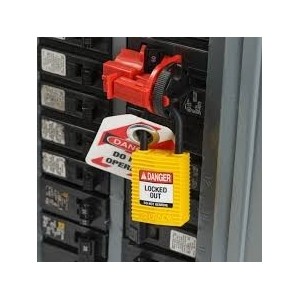 Kompaktowa kłódka Lockout-Tagout BRADY, ze aluminiowym kabłąkiem 50mm, żółta