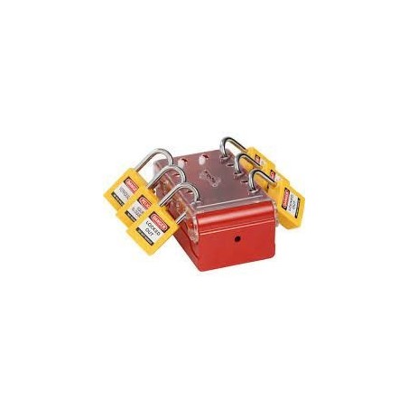 Kompaktowa kłódka Lockout-Tagout BRADY, ze aluminiowym kabłąkiem 50mm, żółta
