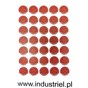 Etykiety inspekcyjne: Następny przegląd (w 3 językach), TYP-5, okrągłe Ø 20mm, na lata 24-29 - 35szt.