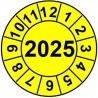 Naklejki przeglądów TYP-2, Ø30mm, na rok "2026", arkusz 20szt.
