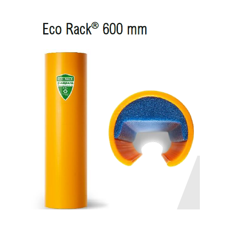 Eco Rack elastyczne odbojniki regałów magazynowych, rozmiar ”S” dla regałów szer. : 70-87mm wys.: 600 mm