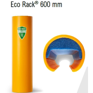 Eco Rack elastyczne odbojniki regałów magazynowych, rozmiar ”S” dla regałów szer. : 70-87mm wys.: 600 mm