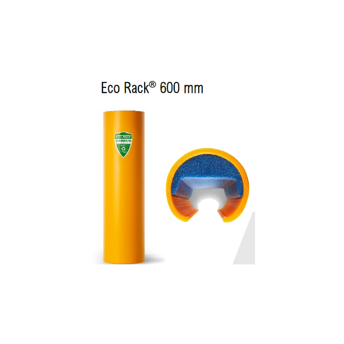 Eco Rack elastyczne odbojniki regałów magazynowych, rozmiar ”S” dla regałów szer. : 70-87mm wys.: 600 mm