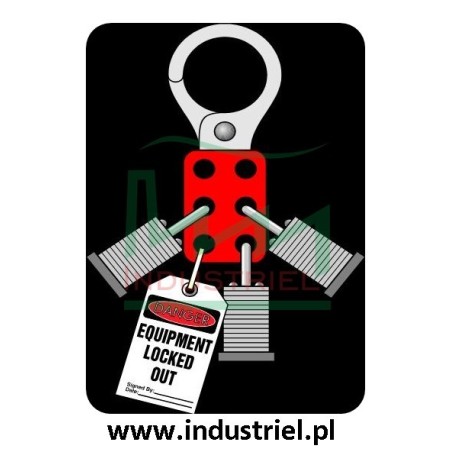Klamra, szekla stalowa lockout, Masterlock 420