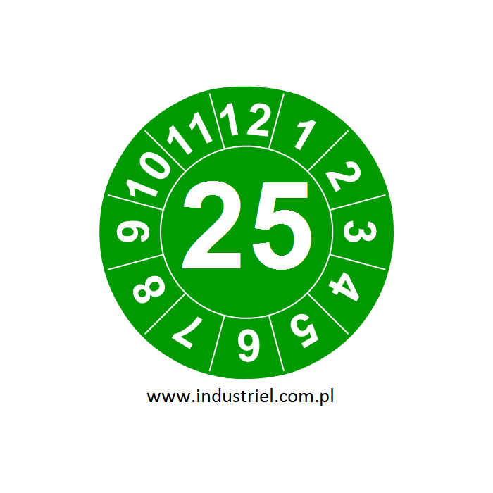 Etykiety inspekcyjne Industriel EI1-20-25
