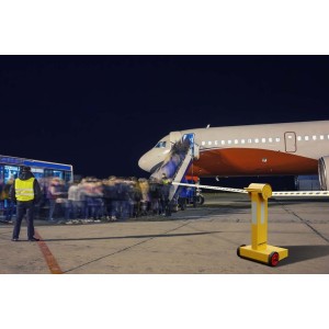Wózek AGP - Airport Passenger Guidance 2 x 23m zewnętrznej taśmy antystatycznej