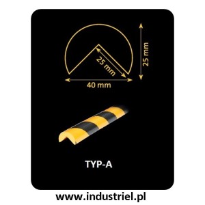 Odbojnik elastyczny profil ochronny Typ AA 5mb