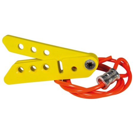 Blokada linkowa Lockout/Tagout z linką stalową 0,9m w otoczce winylowej Scissor-Lok