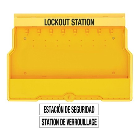 Masterlock S1850 - Stacja LOTO, zamykana tablica Lockout/Tagout,  na sprzęt LOTO (pusta stacja)