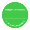 Etykiety inspekcyjne TYP-6, zielone, w środku: Następne sprawdzenie: + miejsce na wpisy