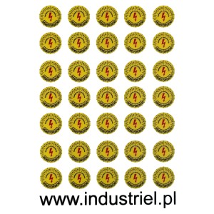 Etykiety przeglądów elektrycznych, TYP-5, "Następne sprawdzenie", okrągłe Ø 20mm, na lata 22-27 - 35szt.