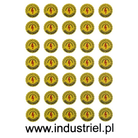 Etykiety przeglądów elektrycznych, TYP-5, "Następne sprawdzenie", okrągłe Ø 20mm, na lata 22-27 - 35szt.