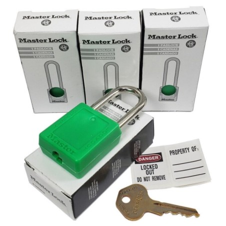Kłódka Lockout Masterlock 410 ze stalowym kabłąkiem 38mm