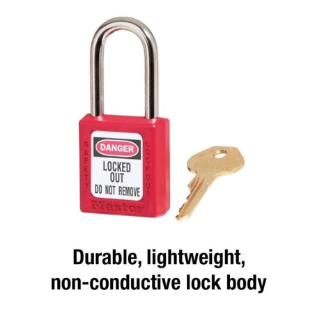Kłódka Lockout Masterlock 410 ze stalowym kabłąkiem 38mm