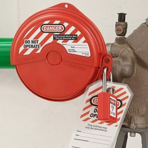 Masterlock 480 Blokada Lockout zasuw i zaworów z pokrętłem o średnicy 25mm-76mm