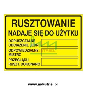 INSTRUKCJA BHP przy montażu i demontażu rusztowań budowlanych