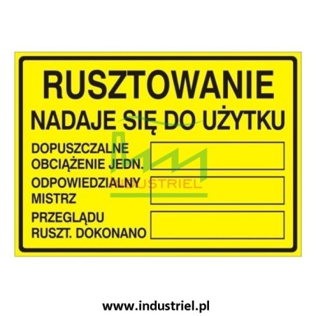 INSTRUKCJA BHP przy montażu i demontażu rusztowań budowlanych