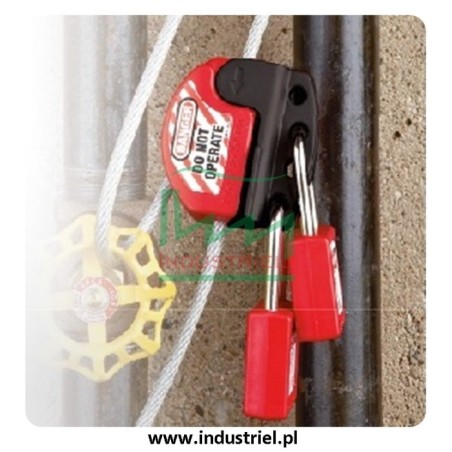 Regulowana blokada linkowa Lockout/Tagout z linką stalową 1,8m Masterlock S806
