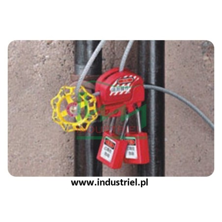 Regulowana blokada linkowa Lockout/Tagout z linką stalową 1,8m Masterlock S806