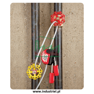 Regulowana blokada linkowa Lockout/Tagout z linką stalową 1,8m Masterlock S806