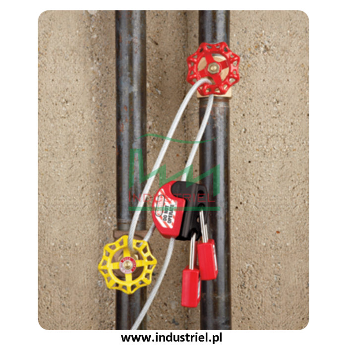 Regulowana blokada linkowa Lockout/Tagout z linką stalową 1,8m Masterlock S806