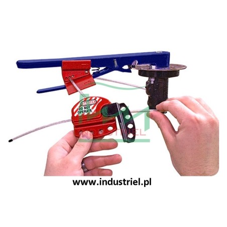 Regulowana blokada linkowa Lockout/Tagout z linką stalową 1,8m Masterlock S806