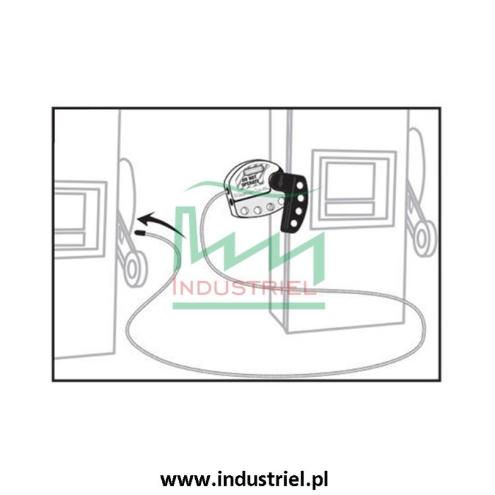 Regulowana blokada linkowa Lockout/Tagout z linką stalową 1,8m Masterlock S806
