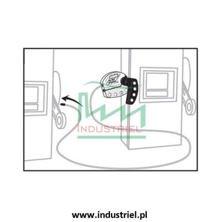 Regulowana blokada linkowa Lockout/Tagout z linką stalową 1,8m Masterlock S806