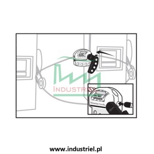 Regulowana blokada linkowa Lockout/Tagout z linką stalową 1,8m Masterlock S806