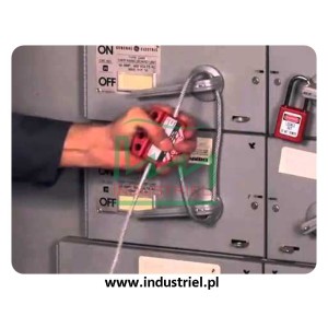 Regulowana blokada linkowa Lockout/Tagout z linką stalową 1,8m Masterlock S806
