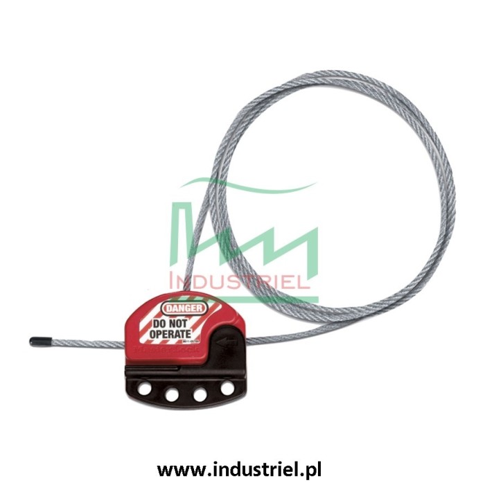 Regulowana blokada linkowa Lockout/Tagout z linką stalową 1,8m Masterlock S806