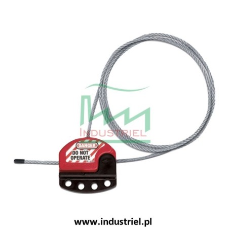 Regulowana blokada linkowa Lockout/Tagout z linką stalową 1,8m Masterlock S806