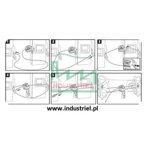 Regulowana blokada linkowa Lockout/Tagout z linką stalową 1,8m Masterlock S806