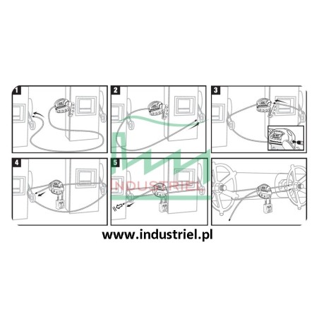 Regulowana blokada linkowa Lockout/Tagout z linką stalową 1,8m Masterlock S806
