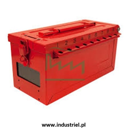 Skrzynka blokowania grupowego Lock-box Masterlock, z okienkiem