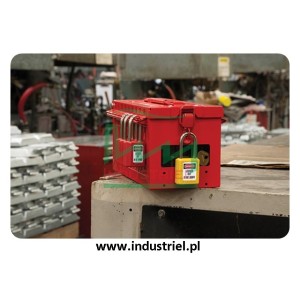 Skrzynka blokowania grupowego Lock-box Masterlock, z okienkiem