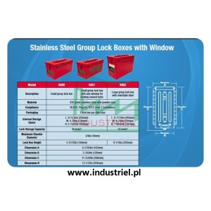 Skrzynka blokowania grupowego Lock-box Masterlock, z okienkiem