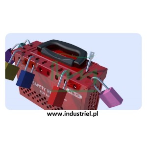 Skrzynka blokowania grupowego Lock-box Masterlock, z okienkiem