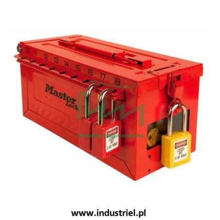 Skrzynka blokowania grupowego Lock-box Masterlock, z okienkiem