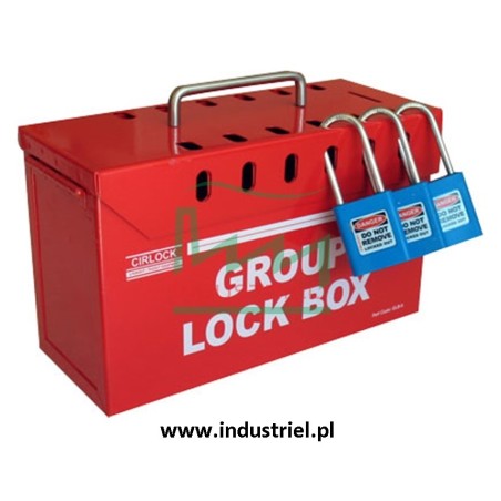 Skrzynka blokowania grupowego Lock-box Masterlock, z okienkiem