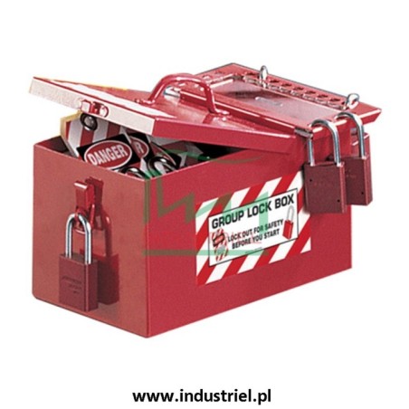 Skrzynka blokowania grupowego Lock-box Masterlock, z okienkiem
