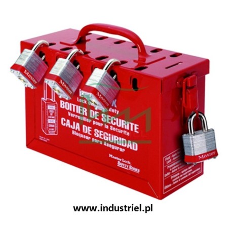 Skrzynka blokowania grupowego Lock-box Masterlock, z okienkiem