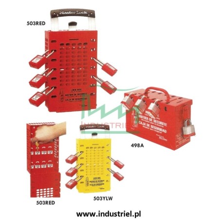 Skrzynka blokowania grupowego Lock-box Masterlock, z okienkiem