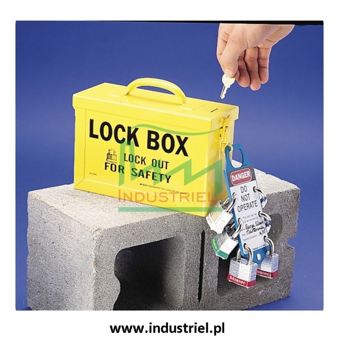 Skrzynka blokowania grupowego Lock-box Masterlock, z okienkiem