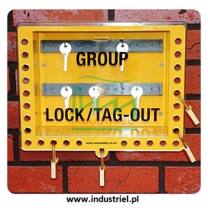 Skrzynka blokowania grupowego Lock-box Masterlock, z okienkiem