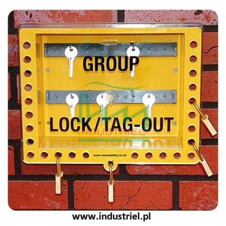 Skrzynka blokowania grupowego Lock-box Masterlock, z okienkiem