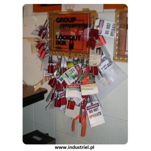 Skrzynka blokowania grupowego Lock-box Masterlock, z okienkiem