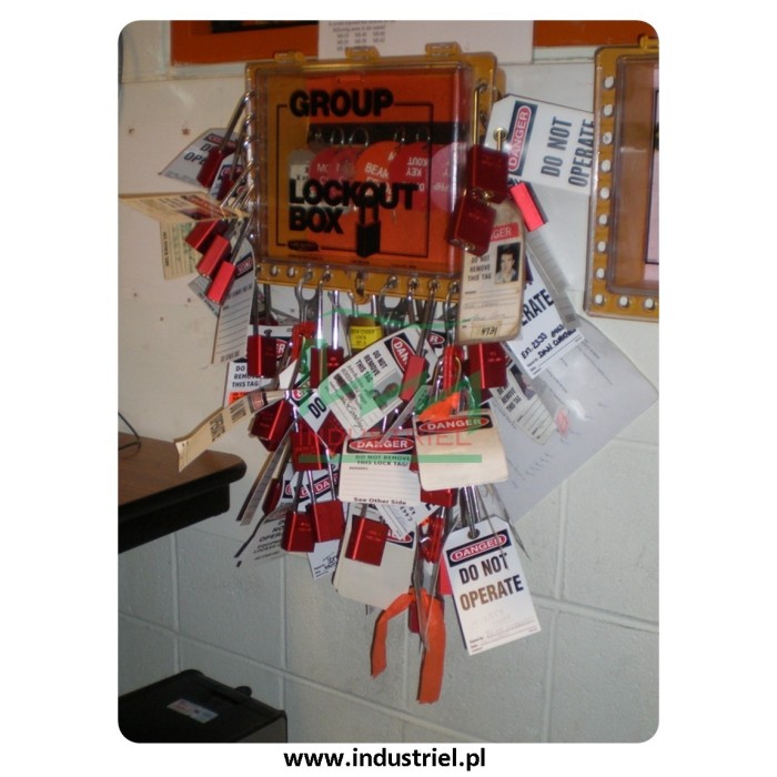Skrzynka blokowania grupowego Lock-box Masterlock, z okienkiem