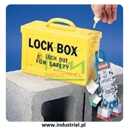 Skrzynka blokowania grupowego Lock-box Masterlock, z okienkiem
